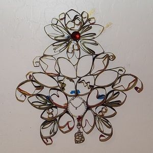 Toilet paper roll wall art